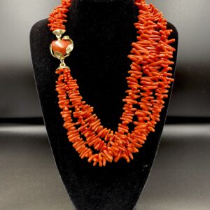 Collana Corallo Rosso Rubrum mediterraneo