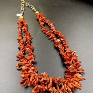 Collana Corallo Rosso Rubrum Due Fili Rami Porto Cervo Sardegna