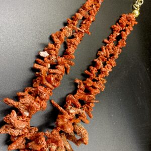 Collana Corallo Rosso Rubrum Due Fili Rami Porto Cervo Sardegna
