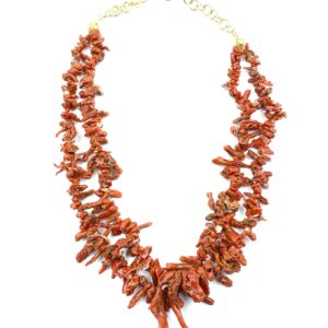 Collana Corallo Rosso Rubrum Due Fili Rami Porto Cervo Sardegna